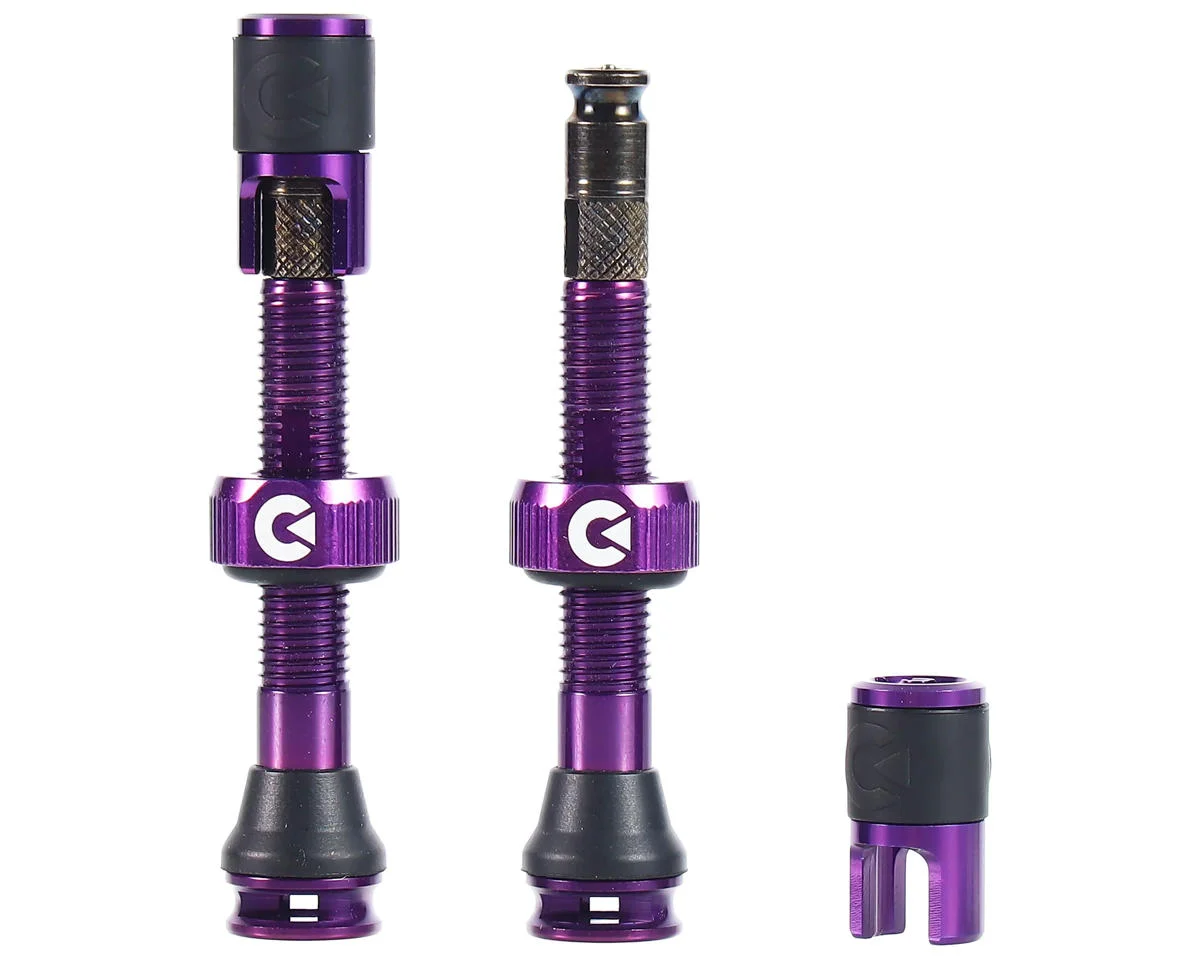 Clik Tubeless Valve Set (Cosmic Purple) (Pair) (40mm)
